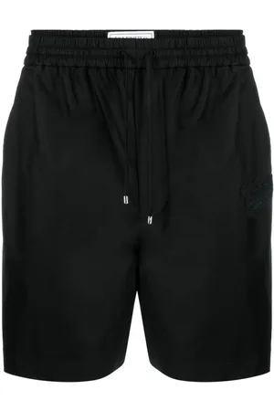 VALENTINO GARAVANI Logo-patch cotton drawstring shorts