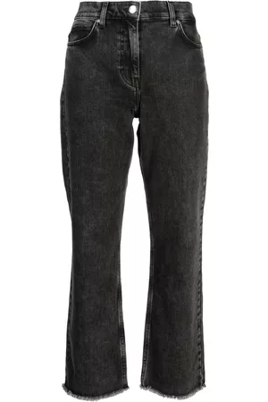 IRO Fringed-edge cropped jeans