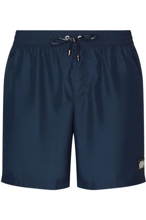 Dolce & Gabbana Logo-tag long-leg swim shorts
