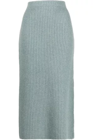 Vince Ribbed-knit straight skirt