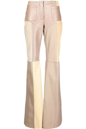 Marine Serre Wide-leg panelled trousers