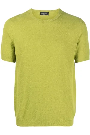 Roberto Collina Bouclé-knit short-sleeved jumper