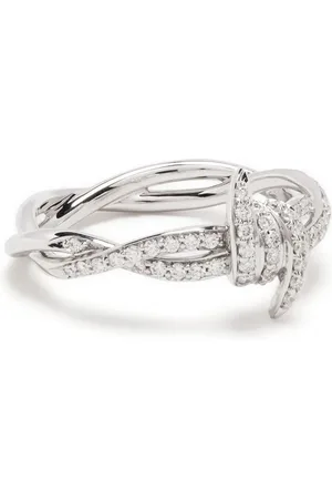 STEPHEN WEBSTER 18kt white gold Thorn Forget Me Knot diamond ring