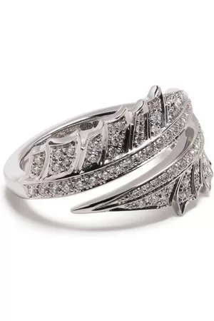STEPHEN WEBSTER 18kt white gold Magnipheasant Split diamond ring