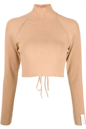 Rokh Open-back cropped knitted jumper