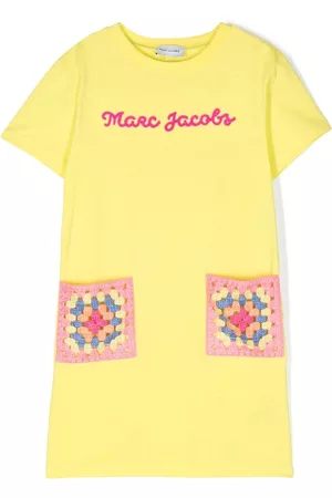 Marc Jacobs Embroidered-logo cotton dress
