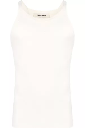 WALES BONNER Logo-embroidered ribbed tank top