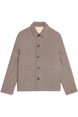 Ami Houndstooth pattern single-breasted jacket
