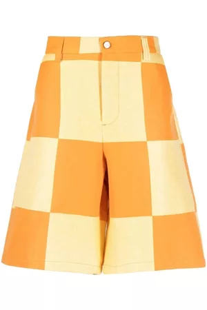 Jacquemus Checkerboard-print knee-length shorts