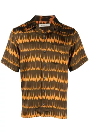 WALES BONNER Geometric-print short-sleeve shirt