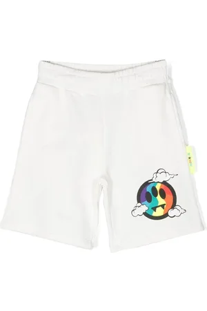 BARROW Logo-print cotton shorts