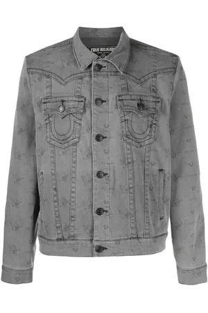 True Religion Men Denim Jackets - Jimmy logo-print jacket