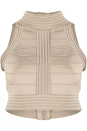 Balmain Seam detailed crop top