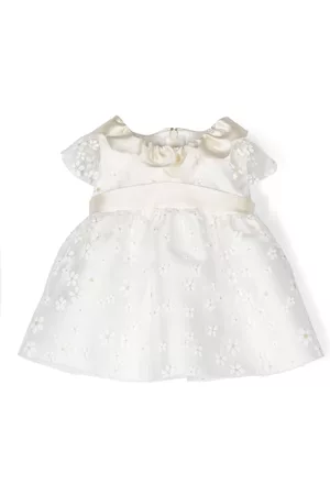 LA STUPENDERIA Ruffle-collar belted dress