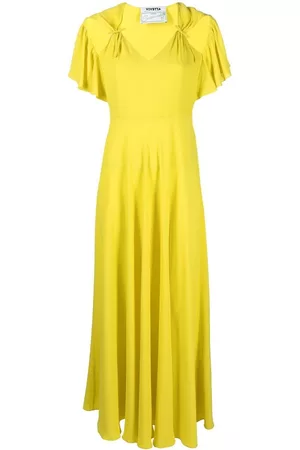 VIVETTA Ruched cut-out maxi dress