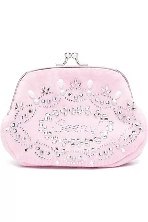 Seen Users Crystal-embellished twist-lock wallet