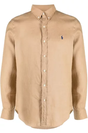 Ralph Lauren Logo-embroidery linen shirt