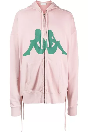 FAITH CONNEXION Logo-print zip-up hoodie