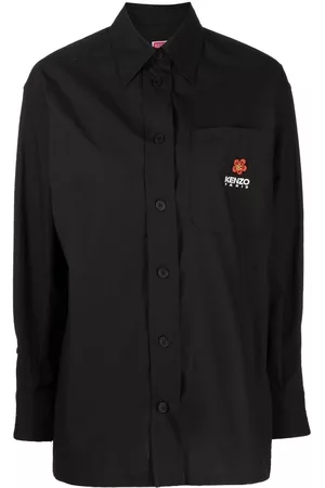 Kenzo Logo-embroidered oversize shirt