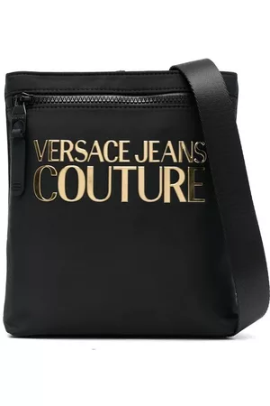 VERSACE Logo-plaque detail messenger bag