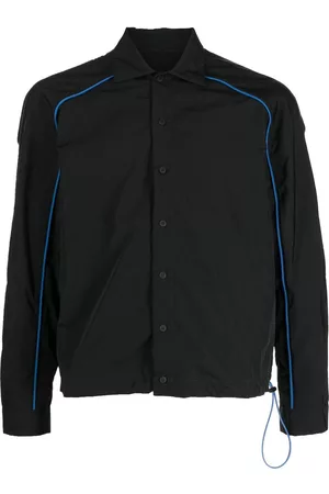 Unravel Project Rear-logo print shirt jacket