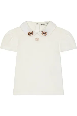 Dolce & Gabbana Baby Leopard embroidered polo shirt