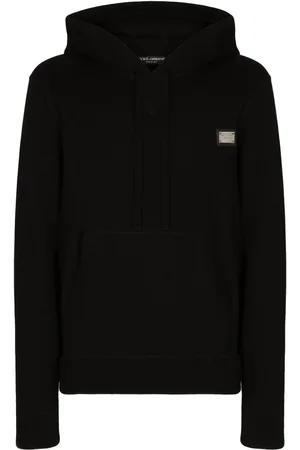 Dolce & Gabbana Logo-tag wool-cashmere hoodie