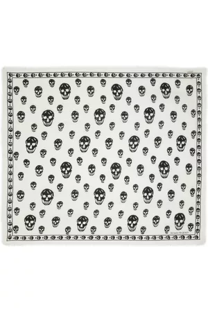 Alexander McQueen Skull-print wool scarf