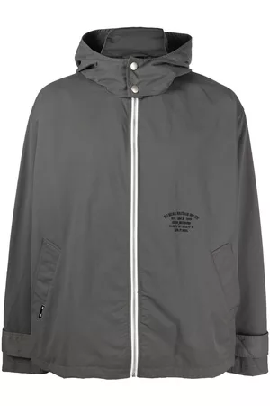 Izzue Embroidered-logo hooded jacket