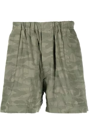 MACKINTOSH Camouflage-print wide-leg shorts