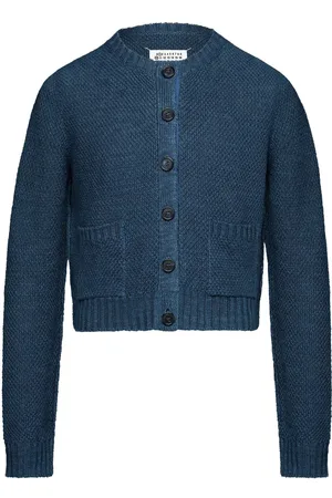 Maison Margiela Basket-weave round-neck cardigan