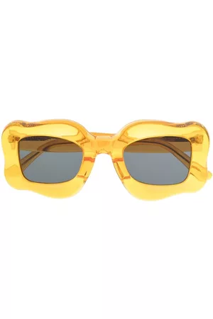 BONSAI Oversized curved-frame sunglasses