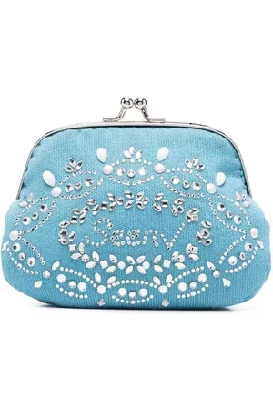 Seen Users Crystal-embellished Twist-Lock Wallet - Pink