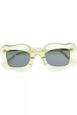 BONSAI Oversized curved-frame sunglasses