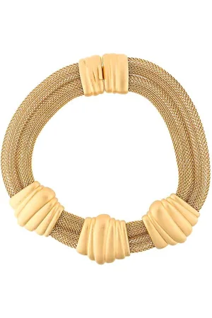 Monet 1980s double mash chain necklace