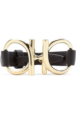 Salvatore Ferragamo Gancini leather bracelet