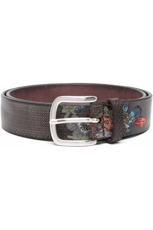 Orciani Men Belts - Floral-print belt