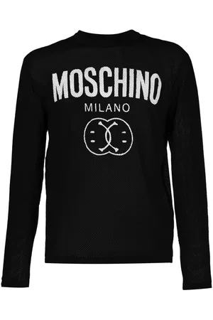 Moschino Logo-knit cotton jumper