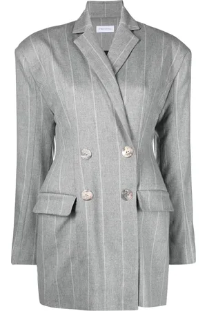 Ioana Ciolacu Pinstripe double-breasted blazer