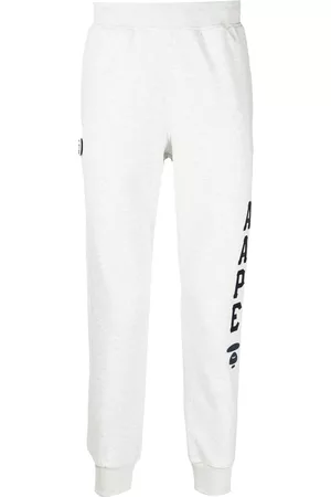 A Bathing Ape Slim-cut logo-print track pants