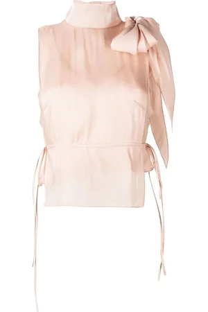 Victoria Beckham Bow-tie sleeveless blouse