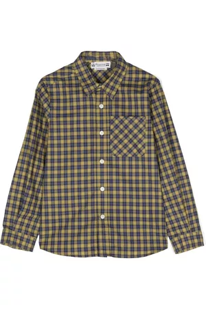BONPOINT Check long-sleeved shirt