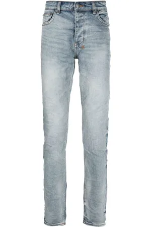 KSUBI Crinkled slim-cut jeans