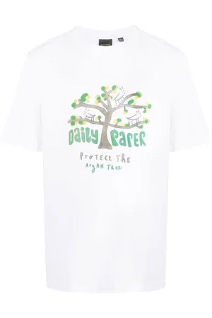 Daily paper Men Short Sleeve - Argan Tree cotton T-Shirt