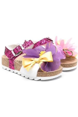 MONNALISA Floral-detail 30mm sandals