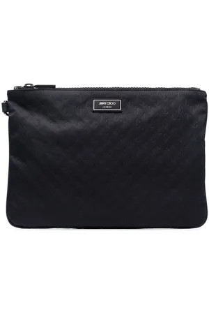 Jimmy Choo Men Bags - Logo-patch clutch bag