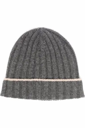 Brunello Cucinelli Cashmere two-tone beanie