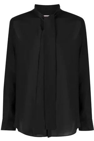 VALENTINO GARAVANI Scarf-detail silk shirt