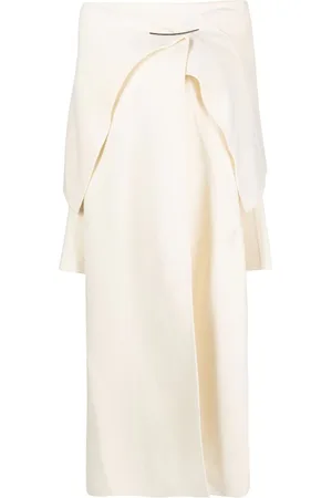 The Row Cashmere drape-detail coat