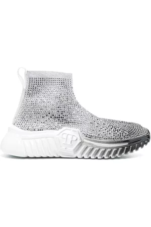 Philipp Plein Strass Runner crystal-embellished sock sneakers